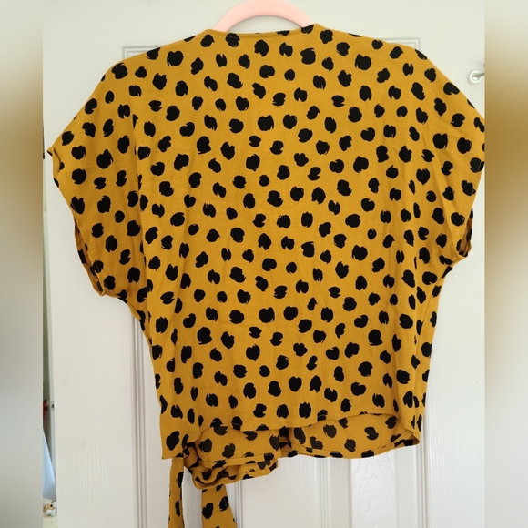 Madewell Print Chiffon Cross-front Top - Picture 2 of 3